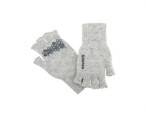 Simms Wool HalfFinger Glove in Cinder